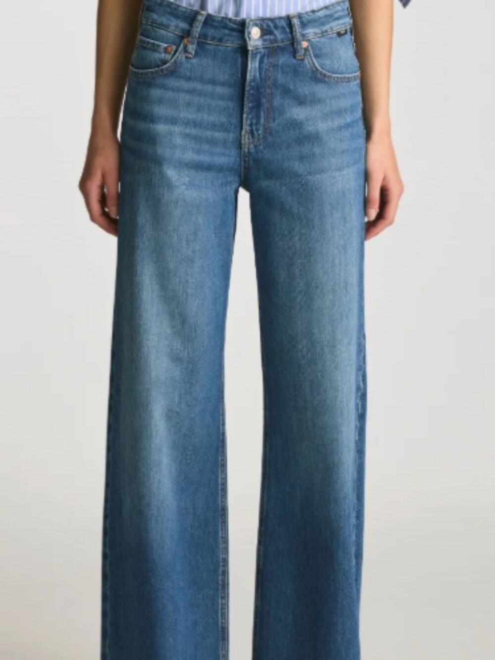 MAVI Florida Wide Leg Jeans Classic Blue 28" waist x 32" long NWT